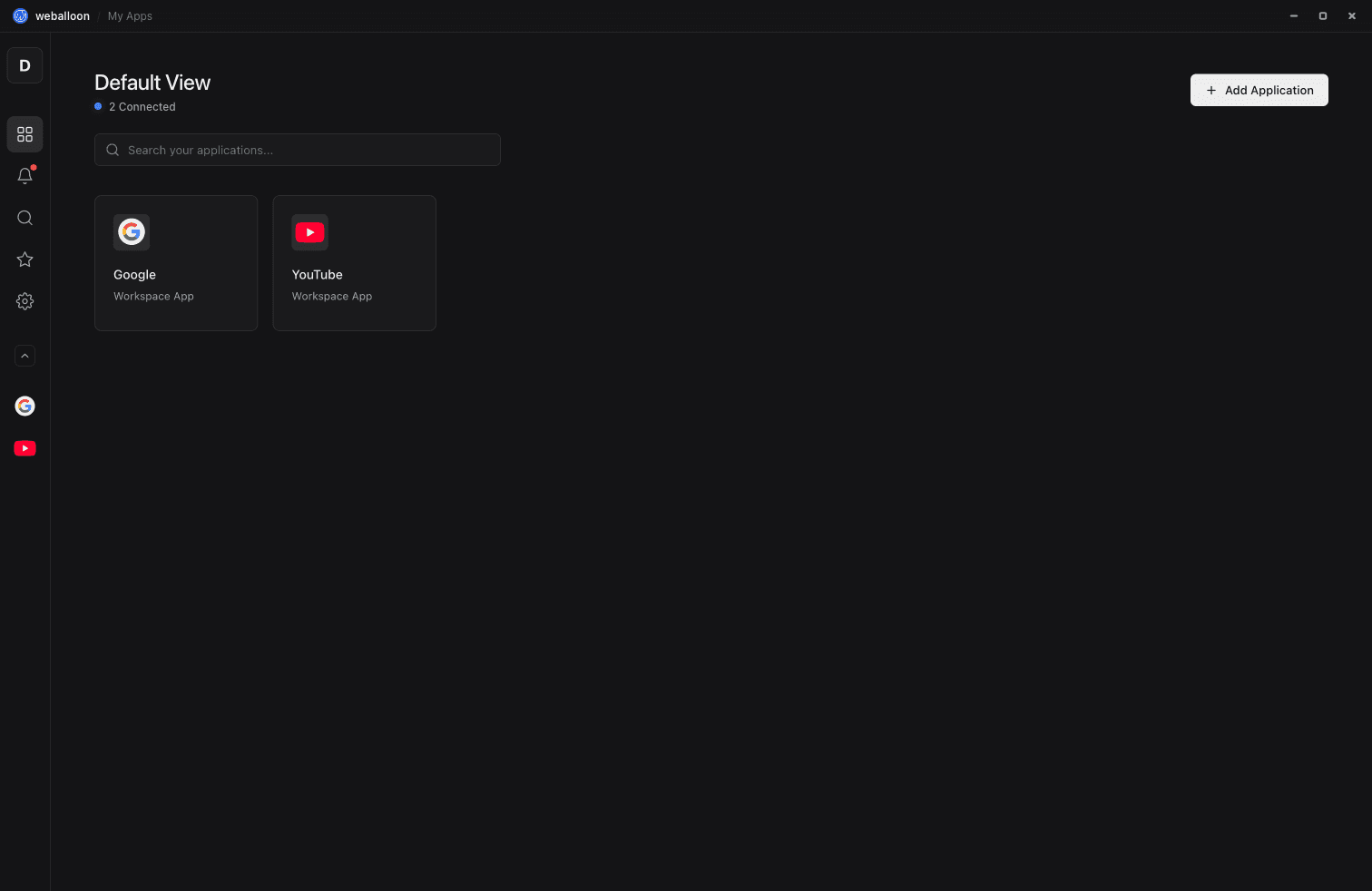 Weballoon screenshot