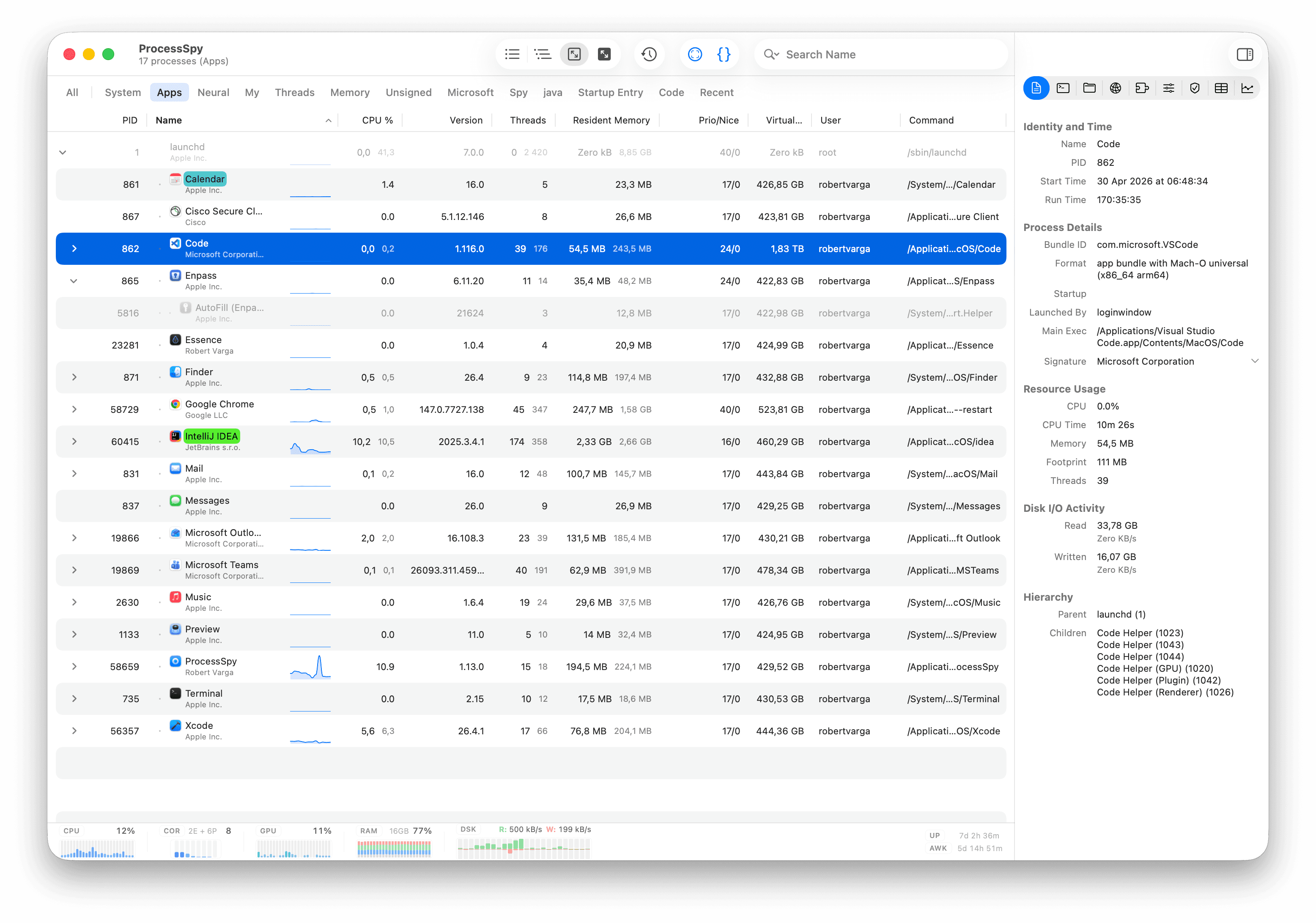 ProcessSpy screenshot